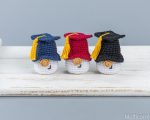 Crochet patterns Mini Graduation gnome keychains, Crochet keychain pattern, Graduation gifts crochet gnome keychain pattern, Crochet gift - Image 9