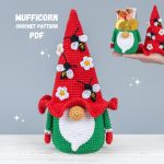 Crochet patterns gnome bowl with crochet bee flowers, Crochet bee gnome amigurumi pattern, Spring crochet decor, Crochet gnome ornaments