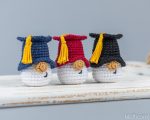 Crochet patterns Mini Graduation gnome keychains, Crochet keychain pattern, Graduation gifts crochet gnome keychain pattern, Crochet gift - Image 4
