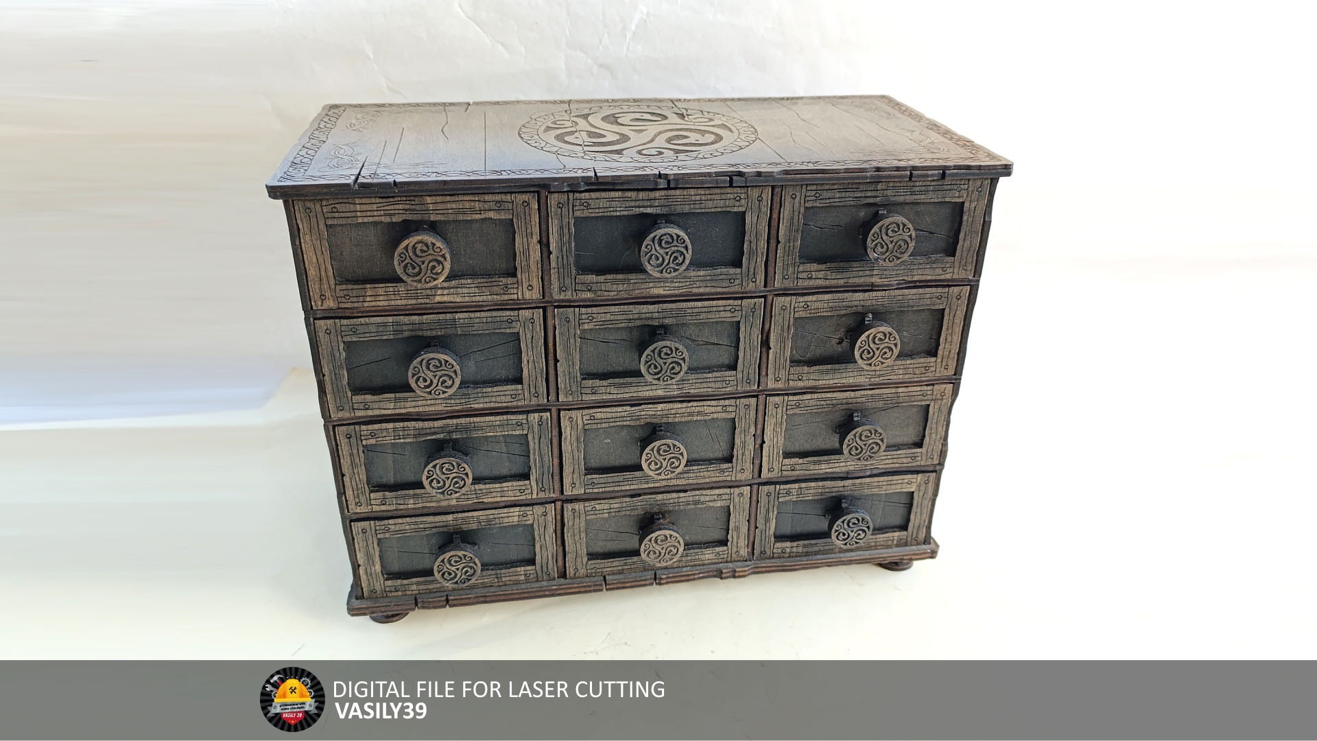 il_fullxfull.5976431584_2jwy.jpg Laser Cut Chest of Drawers SVG PDF CDR: Tarot Card Storage (Digital Product) - Image 1