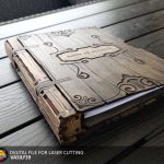 A5 Laser Cut Binder: Engraved Recipe Book, SVG PDF CDR (Digital Product)