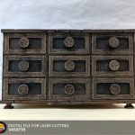 Laser Cut Chest of Drawers, CNC Files (svg, pdf, cdr)