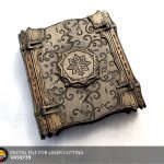 Laser Cut Magic Book Box: SVG, PDF, CDR Files