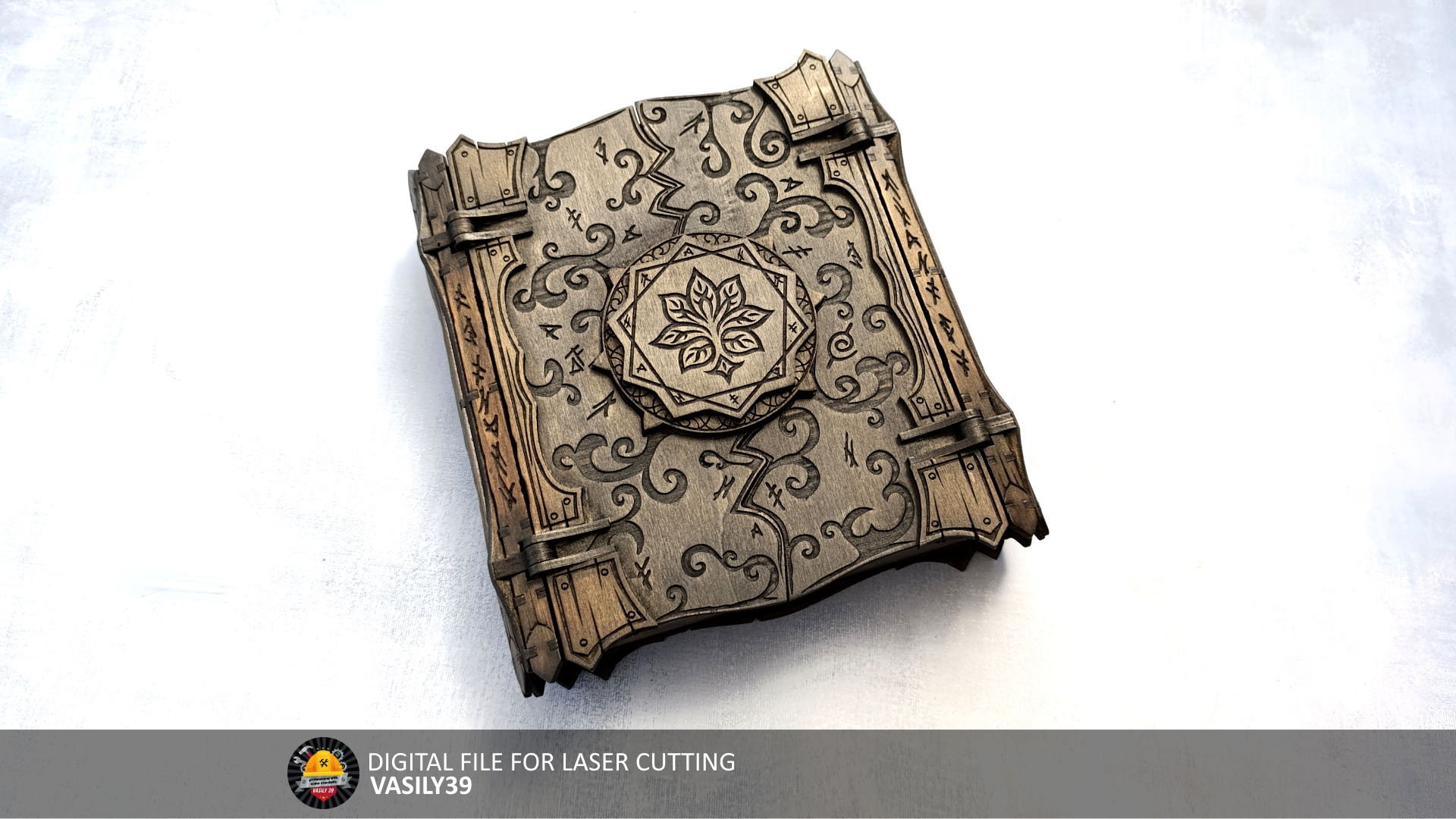 il_fullxfull.6046225130_ri06.jpg Laser Cut Magic Book Box: SVG, PDF, CDR Files - Image 1
