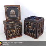 Laser Cut Gift Box SVG: CNC Plywood Files, Card & Jewelry Box (Digital Product)