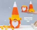 Halloween Crochet amigurumi patterns bundle Gnome candy corn and crochet keychains, Halloween crochet keychain gnome amigurumi pattern - Image 5