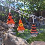Halloween Crochet amigurumi patterns bundle Gnome candy corn and crochet keychains, Halloween crochet keychain gnome amigurumi pattern - Image 7