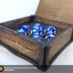 Laser Cut Dice Box: SVG, PDF, CDR Files (3mm-5mm Plywood)