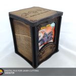 Laser Cut Card Box File, CNC Digital Plans (svg, pdf, cdr, ai)