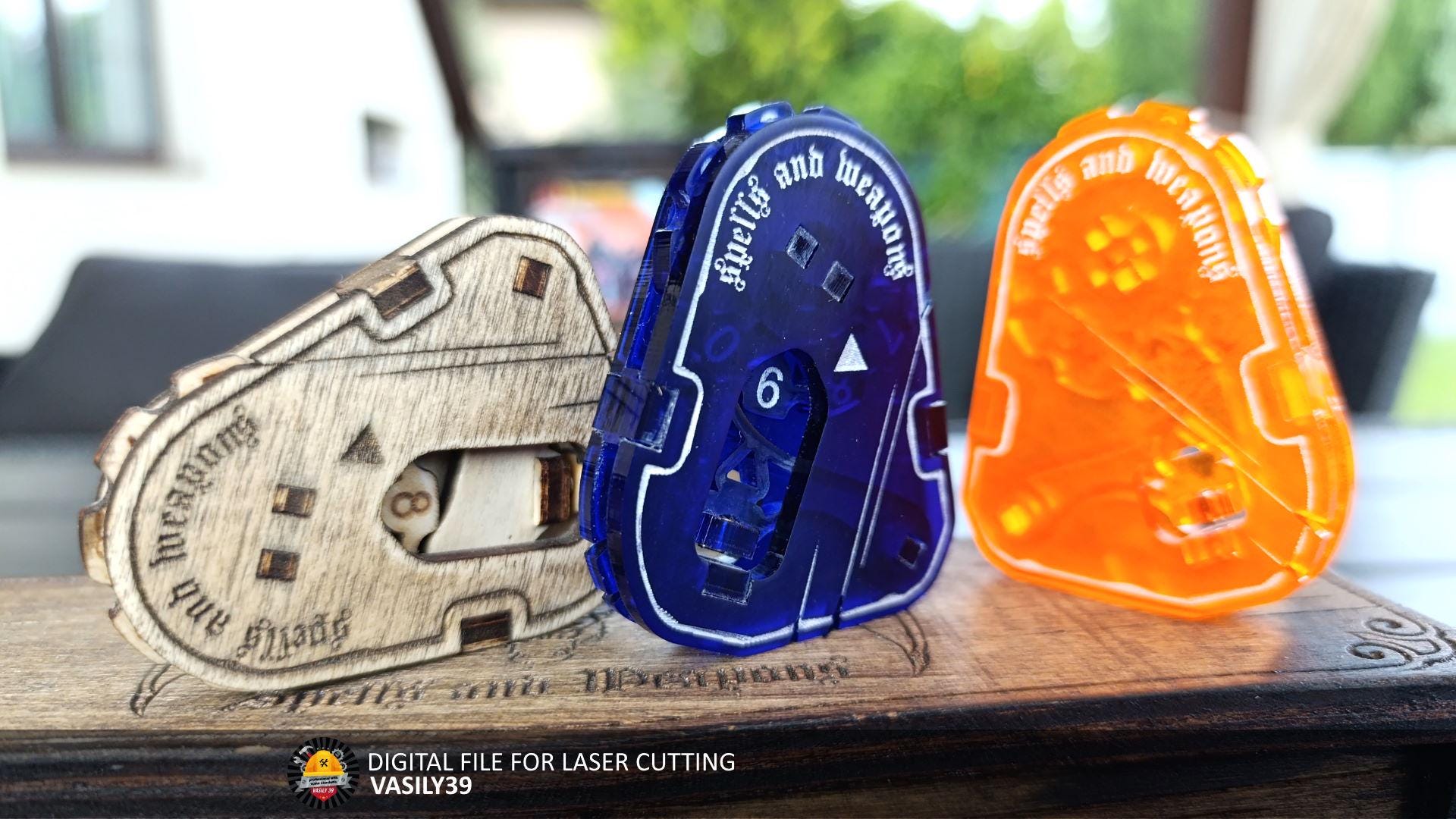 il_fullxfull.6134239002_d5pn.jpg Hp/Life Counter Laser Cut Files: SVG, PDF, CDR (Digital Product) - Image 1