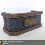 Laser Cut Business Card Holder SVG, PDF, CDR (Digital Product)