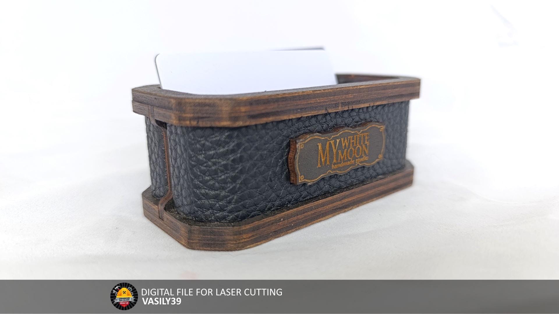 il_fullxfull.6142510828_ckd4.jpg Laser Cut Business Card Holder SVG, PDF, CDR (Digital Product) - Image 1