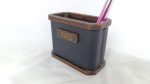 Laser Cut Pencil Holder: Faux Leatherette Desk Organizer (SVG, PDF, CDR) - Image 5