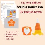 Halloween Crochet amigurumi patterns bundle Gnome candy corn and crochet keychains, Halloween crochet keychain gnome amigurumi pattern - Image 3