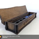 Laser Cut Dice Box: SVG, PDF, CDR Files