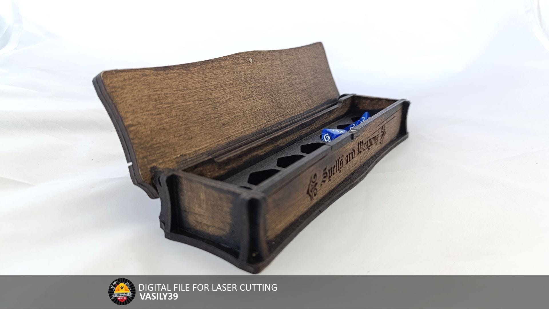 il_fullxfull.6177225027_plqw.jpg Laser Cut Dice Box: SVG, PDF, CDR Files - Image 1