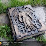 Laser Cut Book Box: A4 Size, Celtic Dragon Design (SVG, PDF, CDR)