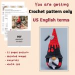 Crochet patterns bundle Halloween gnomes, Halloween Gnome amigurumi pattern, Crochet Halloween decor, Crochet Halloween ornament pattern - Image 3