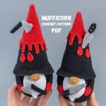 Crochet patterns bundle Halloween gnomes, Halloween Gnome amigurumi pattern, Crochet Halloween decor, Crochet Halloween ornament pattern