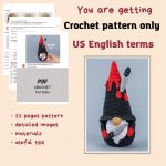 Crochet patterns bundle Halloween gnomes, Halloween Gnome amigurumi pattern, Crochet Halloween decor, Crochet Halloween ornament pattern - Image 2