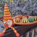 Halloween Crochet patterns bundle: gnome with pumpkin and latte, Halloween crochet Gnome and pumpkin crochet pattern Crochet Halloween decor - Image 3