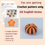 Halloween Crochet patterns bundle: gnome with pumpkin and latte, Halloween crochet Gnome and pumpkin crochet pattern Crochet Halloween decor - Image 10