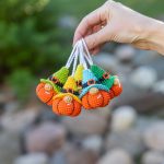 Crochet patterns bundle Halloween amigurumi gnome keychains, Crochet pumpkin keychain gnome pattern, Halloween crochet pattern - Image 4