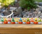 Crochet patterns bundle Halloween amigurumi gnome keychains, Crochet pumpkin keychain gnome pattern, Halloween crochet pattern - Image 3