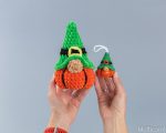 Crochet patterns Plush Halloween amigurumi gnome pumpkin, Crochet pumpkin keychain gnome pattern, Halloween crochet pattern - Image 3