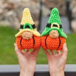 Crochet patterns Plush Halloween amigurumi gnome pumpkin, Crochet pumpkin keychain gnome pattern, Halloween crochet pattern - Image 7