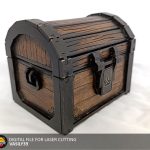 Treasure Chest Laser Cut Files: SVG, PDF, CDR (Digital Download)