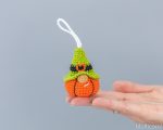 Crochet patterns Halloween amigurumi gnome pumpkin, Crochet pumpkin keychain gnome pattern, Halloween crochet pattern Crochet Halloween gift - Image 9