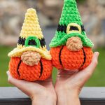Crochet patterns Plush Halloween amigurumi gnome pumpkin, Crochet pumpkin keychain gnome pattern, Halloween crochet pattern - Image 10