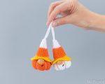 Halloween Crochet patterns amigurumi gnome pumpkin, Crochet pumpkin keychain gnome pattern, Halloween crochet ornament - Image 6