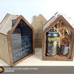 House Gift Box Laser Cut Files, CNC (svg, pdf, cdr) Digital Product
