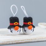 Crochet patterns Christmas tree and Snowman gnome, Christmas crochet gnome ornaments amigurumi pattern, Crochet winter gnome patterns - Image 9