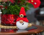 Crochet patterns Plushy gnome Santa, Christmas plushy Santa crochet gnome pattern, Crochet holiday ornaments, Amigurumi pattern Santa gnome - Image 4