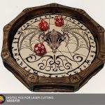 Dragon Dice Tray Laser Cut File: SVG, PDF, CDR (Digital Product)