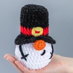 Crochet plush patterns bundle Christmas Snowman & Santa gnomes, Christmas crochet gnome pattern, Crochet holiday ornaments amigurumi pattern - Image 6