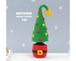 Crochet patterns Christmas tree, Christmas amigurumi pattern, Crochet pattern Christmas ornament, Amigurumi Christmas tree pattern Mufficorn