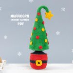 Crochet patterns Christmas tree, Christmas amigurumi pattern, Crochet pattern Christmas ornament, Amigurumi Christmas tree pattern Mufficorn