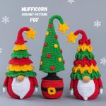 Crochet patterns Christmas tree & crochet gnomes Christmas amigurumi gnome patterns Crochet holiday gnome pattern Christmas crochet ornament