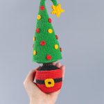 Crochet patterns Christmas tree in a pot and  Santa gnomes , Christmas amigurumi pattern, Crochet Christmas gnome ornaments, Holiday gnome - Image 6