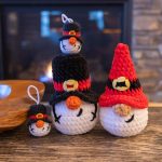 Crochet plush patterns bundle Christmas Snowman & Santa gnomes, Christmas crochet gnome pattern, Crochet holiday ornaments amigurumi pattern - Image 2