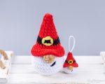 Crochet plush patterns bundle Christmas Snowman & Santa gnomes, Christmas crochet gnome pattern, Crochet holiday ornaments amigurumi pattern - Image 10