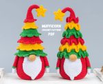 Crochet patterns bundle Christmas tree gnomes, Christmas amigurumi gnome pattern, Crochet holiday gnome pattern, Christmas crochet ornaments