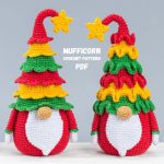 Crochet patterns bundle Christmas tree gnomes, Christmas amigurumi gnome pattern, Crochet holiday gnome pattern, Christmas crochet ornaments
