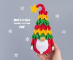 Crochet patterns bundle Christmas tree gnomes, Christmas amigurumi gnome pattern, Crochet holiday gnome pattern, Christmas crochet ornaments - Image 10