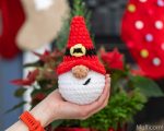 Crochet patterns Plushy gnome Santa, Christmas plushy Santa crochet gnome pattern, Crochet holiday ornaments, Amigurumi pattern Santa gnome - Image 7