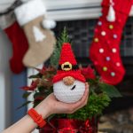 Crochet patterns Plushy gnome Santa, Christmas plushy Santa crochet gnome pattern, Crochet holiday ornaments, Amigurumi pattern Santa gnome - Image 3